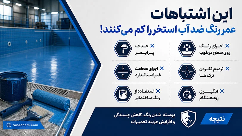 رنگ ضد آب برای استخر | خرید بهترین پوشش‌دهنده استخر با قیمت عمده