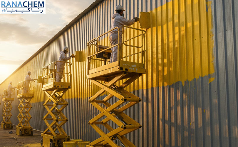 خرید رنگ سوله پایه آب صنعتی با تناژ رنگی متفاوت