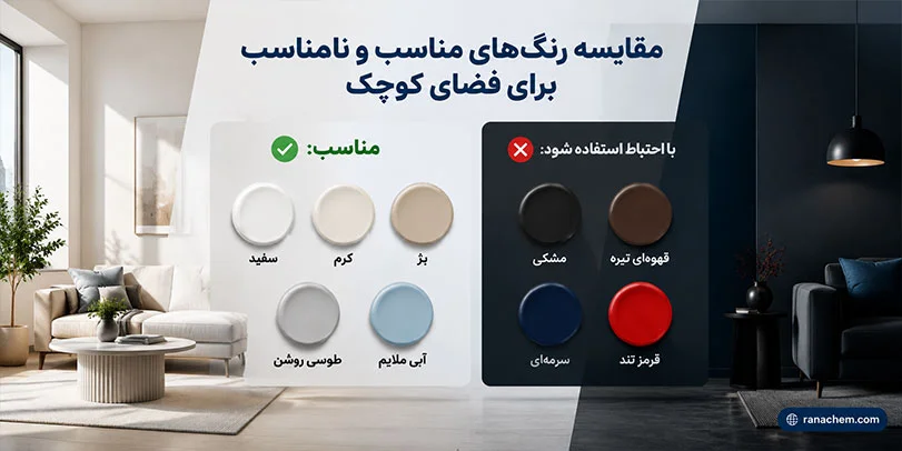 بهترین رنگ برای فضای کوچک | 10 رنگ که فضای خانه را بزرگ‌تر می‌کنند
